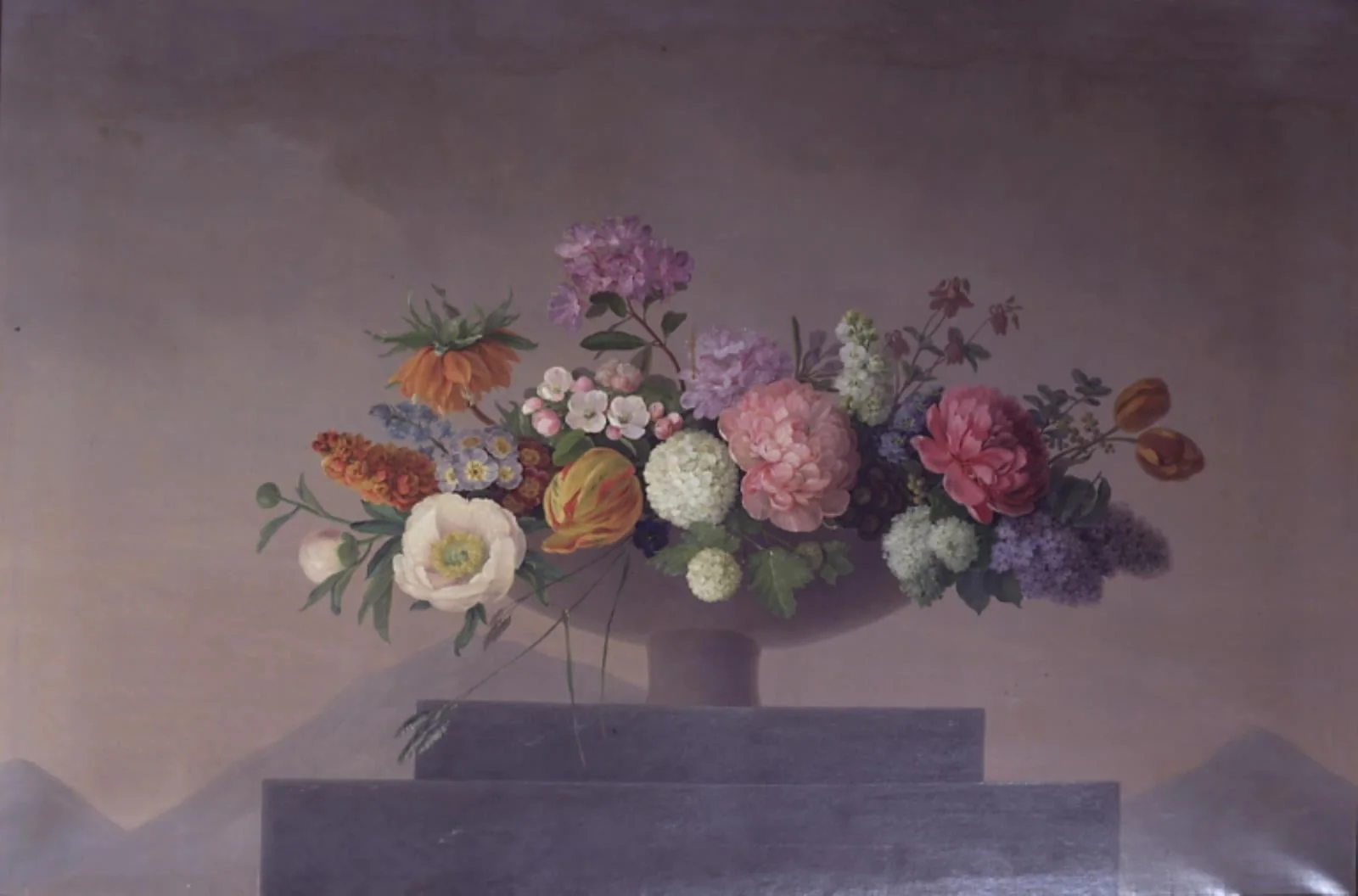 Blomster i en skål, by Unknown, 1831