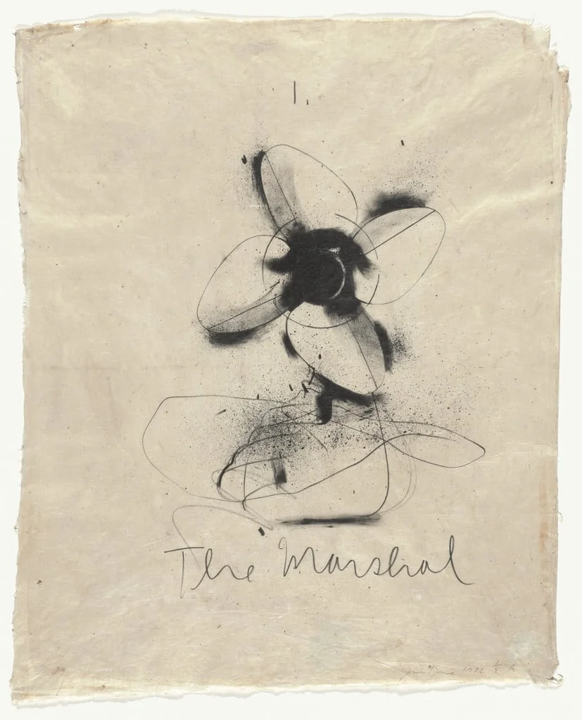 Untitled, by Jim Dine, ink, 1972