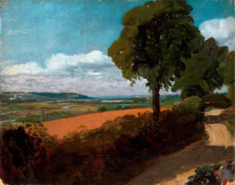 View of Dedham from the Lane Leading from East Bergholt Church to Flatford