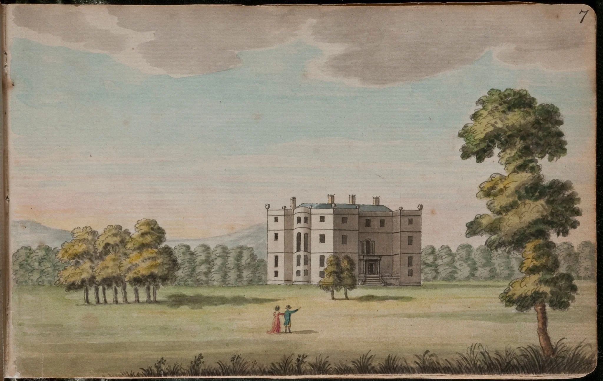 A second view of Rathfarnham Castle, showing the front or entrance [...]