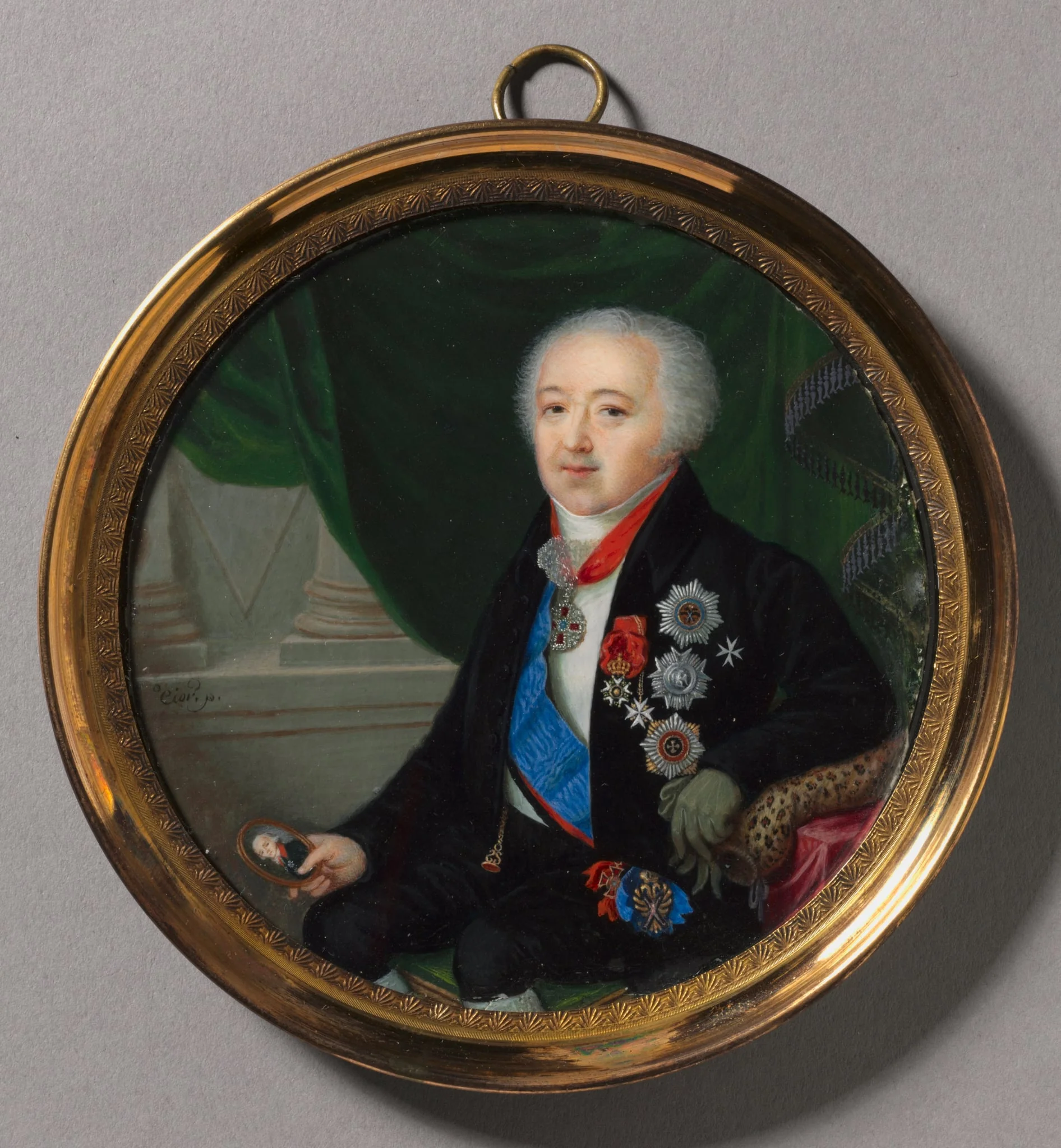 Portrait of Prince Alexander Bezborodko, by Pierre Charles Cior, unspecified, 1704