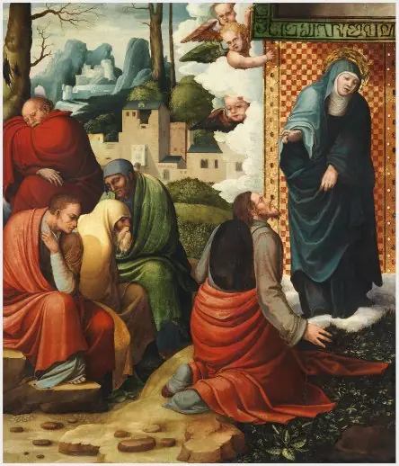 Landscape with Canopy and a Legionary; the Apparition of the Virgin to Saint James the Greater (on verso)