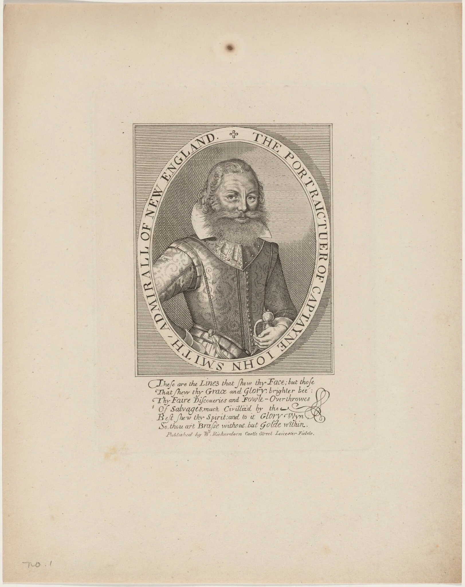 Captain John Smith, by Unknown 19th Century, 1850
