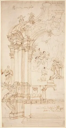 A Baldachin with a Painting of the Annunciation