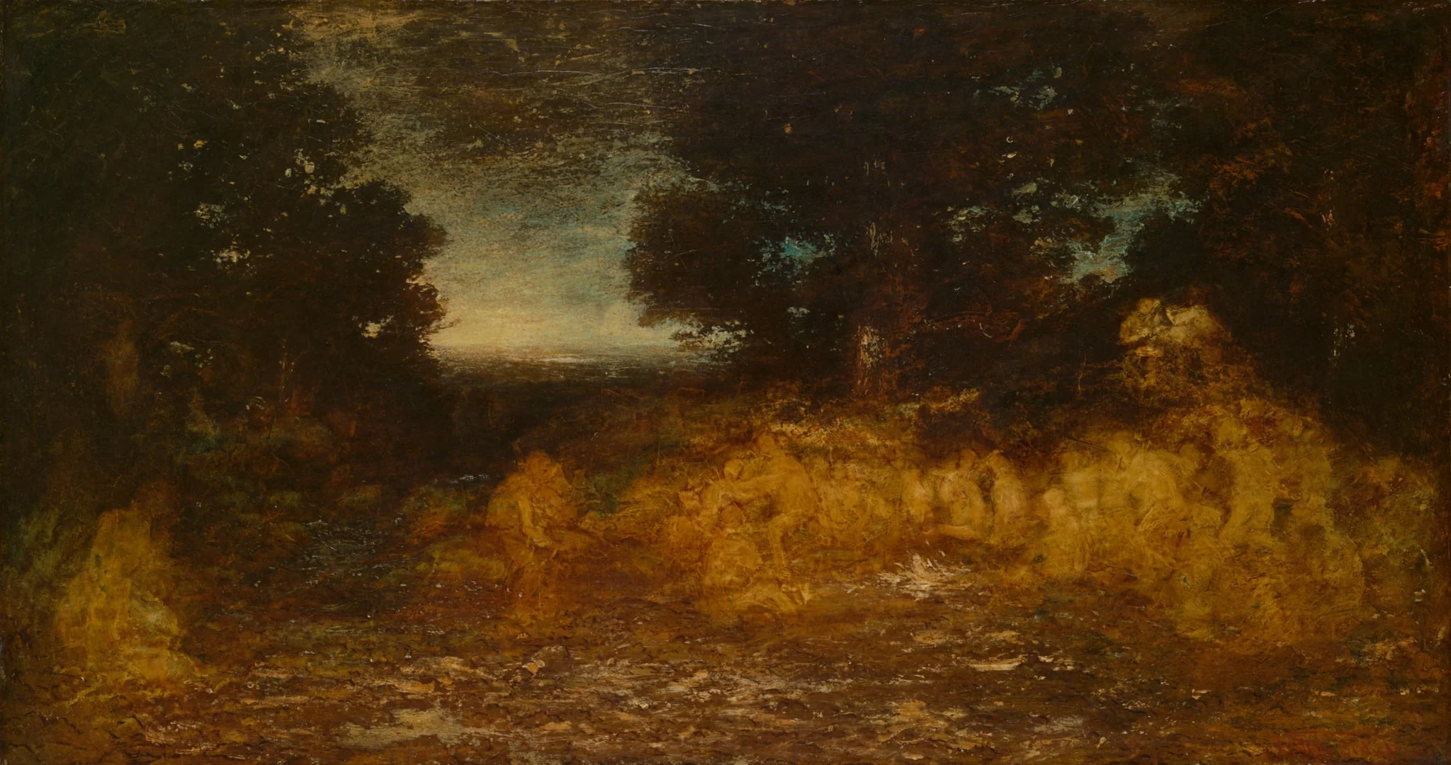 Ghost Dance (The Vision of Life), by Ralph Albert Blakelock, oil, 1896
