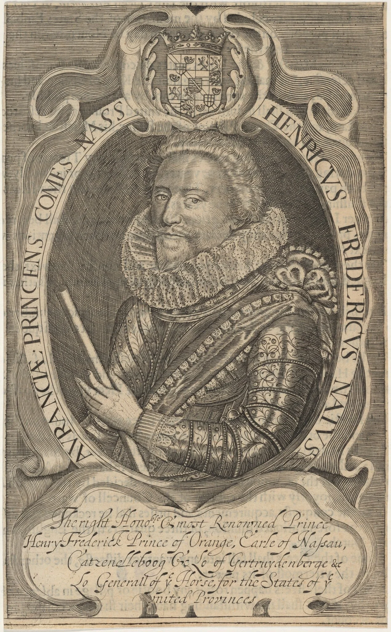 Frederick Henry, Prince of Orange, by Unknown 19th Century, ink, 1627