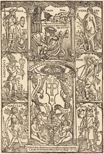 Celtes Surrounded by Greek and Roman Gods