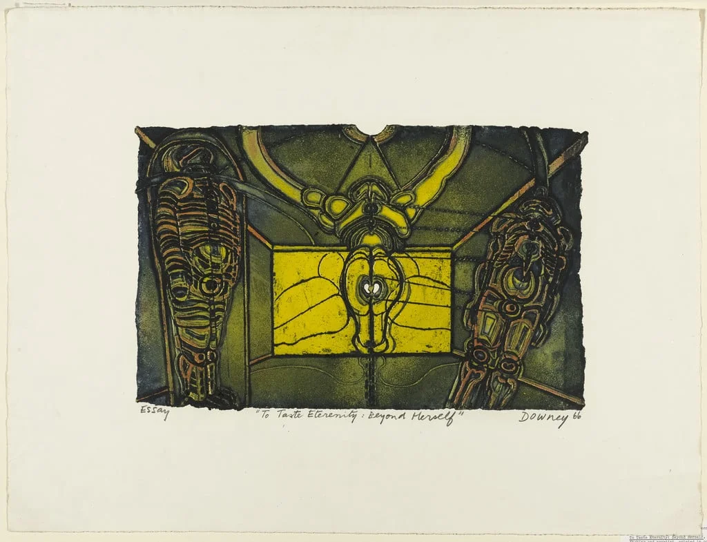 Untitled, by Juan Downey, ink, 1966