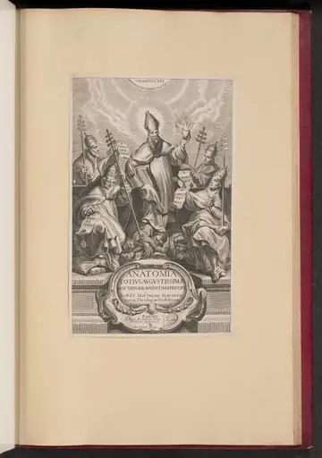 Title Page for Anatomia Totivs Avgvstissimae Doctrinae Avgvstinae
