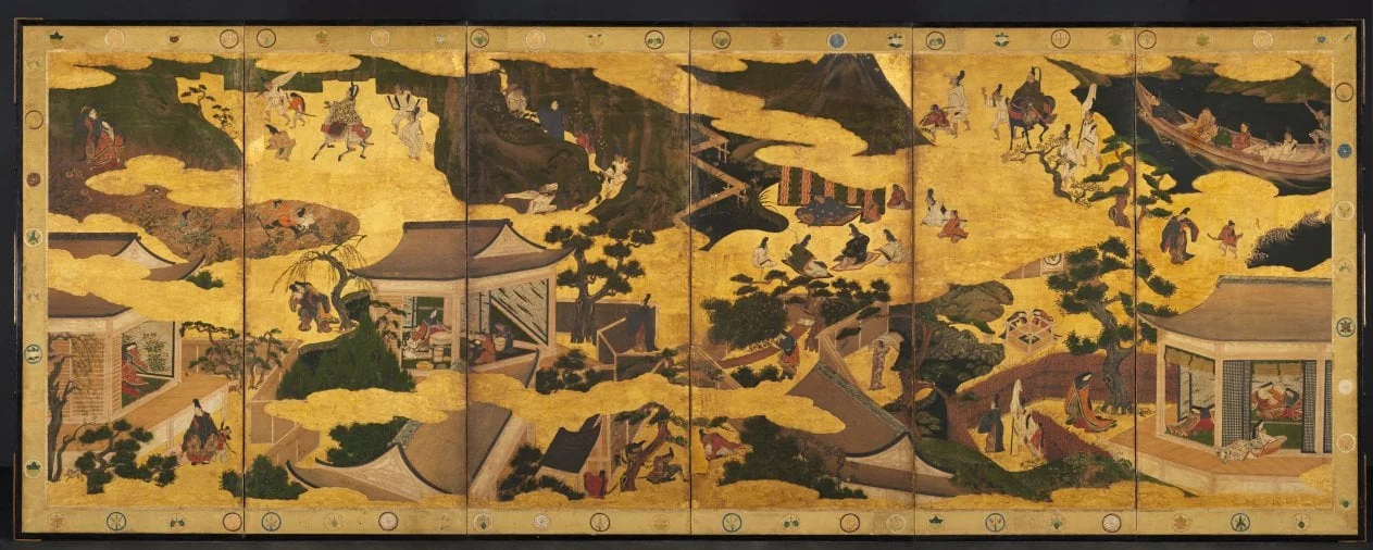 Scenes from the Tales of Ise, by Unknown, unspecified, 1604