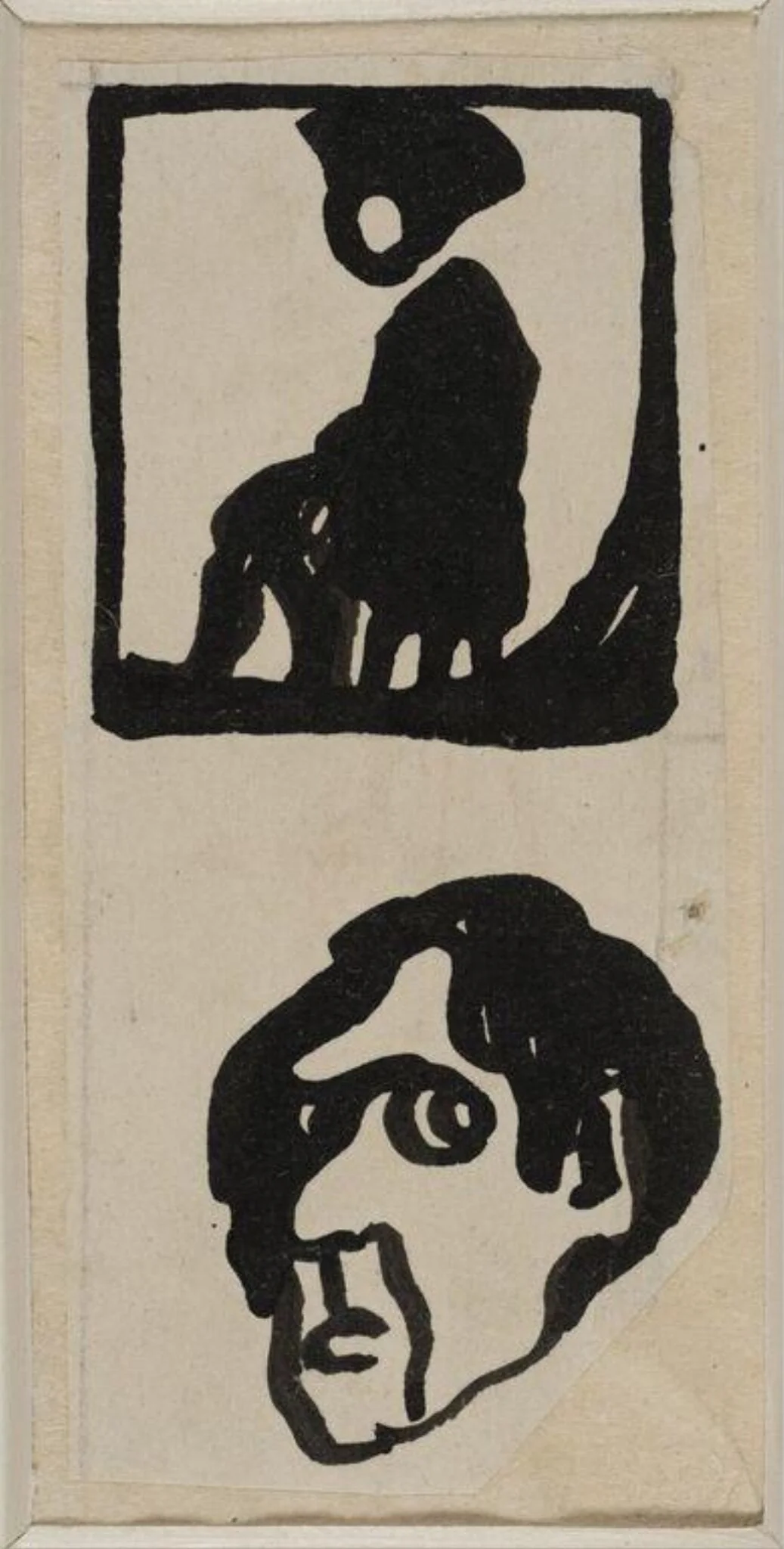 Design for page ornament made for the Curwen Press, by Claud Lovat Fraser, 1950