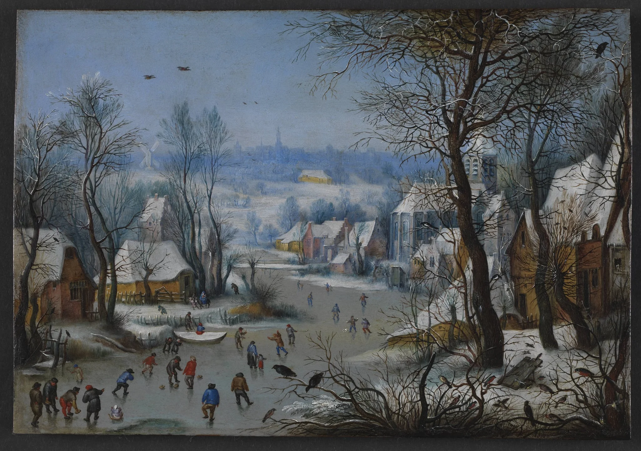 Winter Scenery, by Unknown, 1550