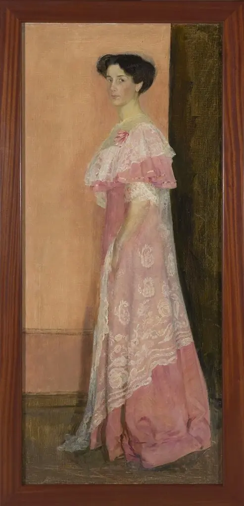 Society in the Restaurant. Revers: Study of a Lady in Pink