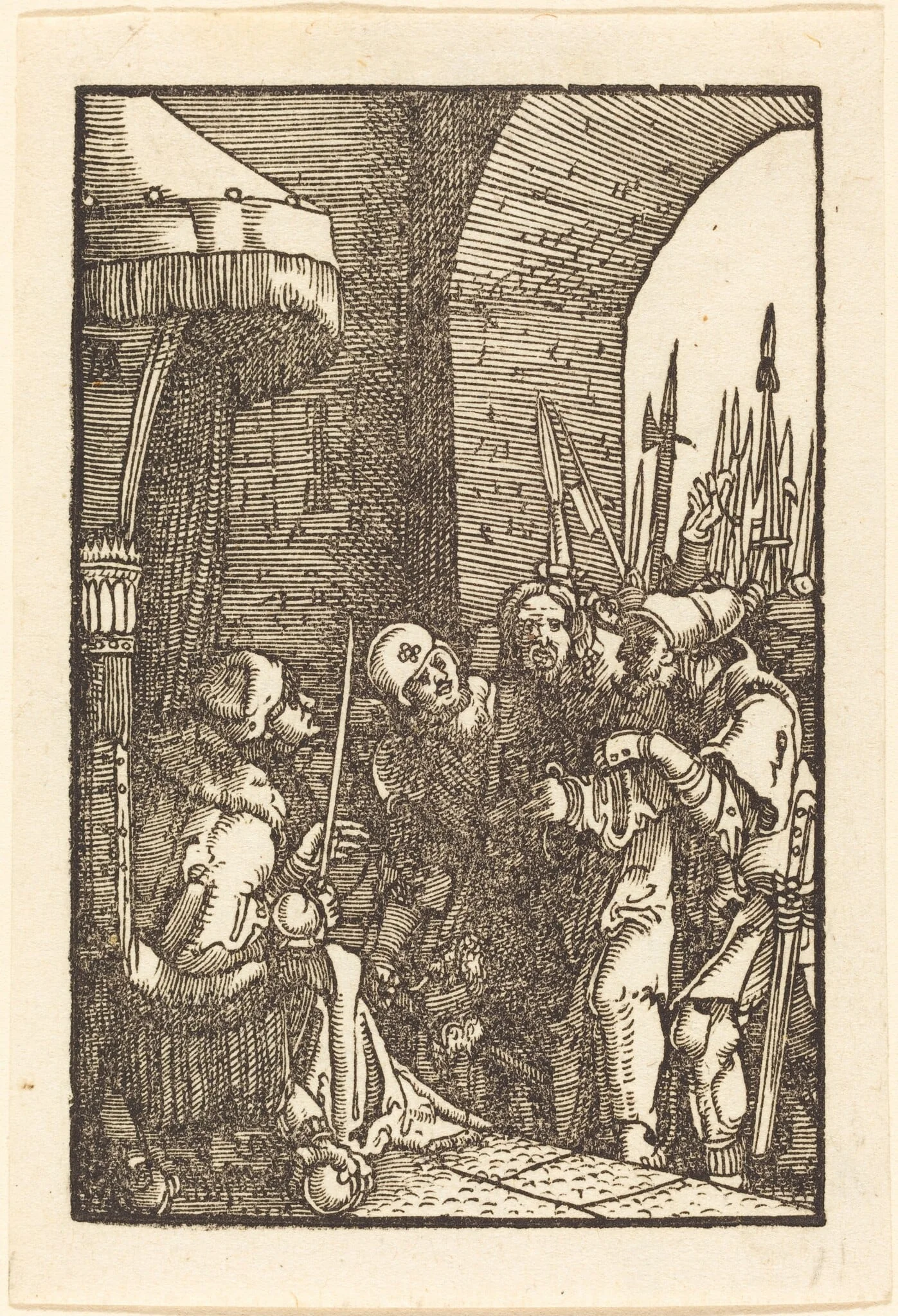 Christ before Pilate, by Albrecht Altdorfer, ink, 1513