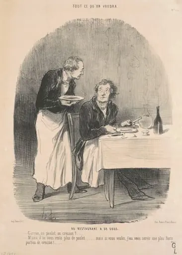 Au restaurant a 32 sous
