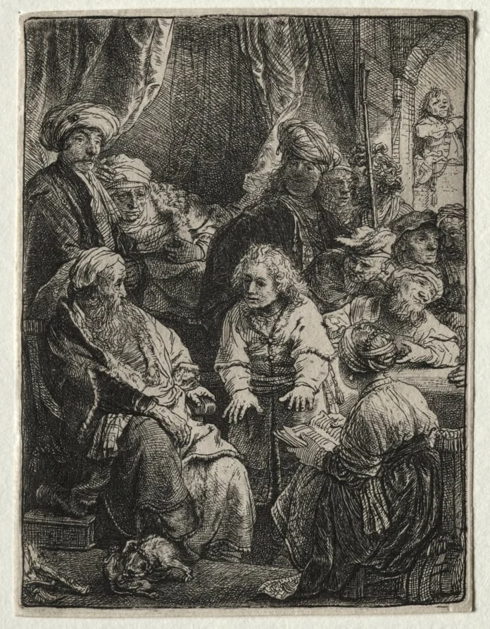 Joseph Telling his Dreams, by Rembrandt, 1638