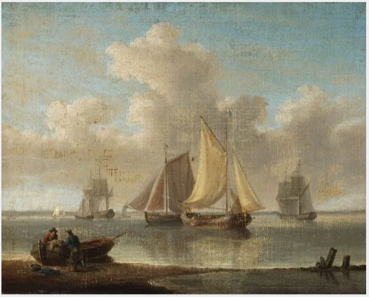 Sailing Ships off Shore