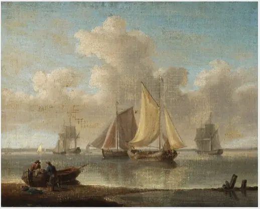 Sailing Ships off Shore