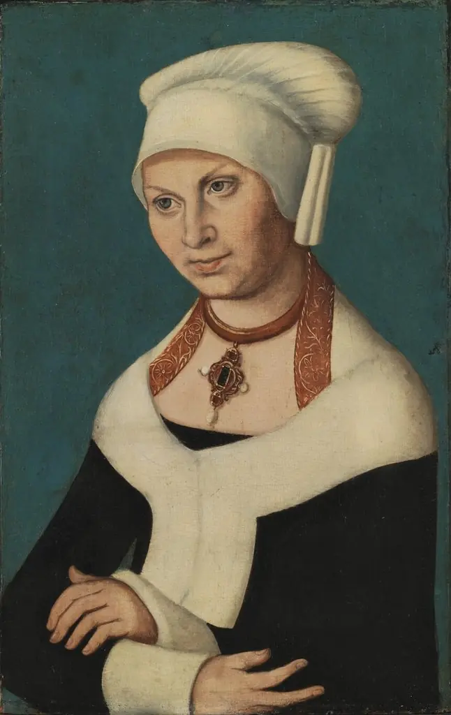 Portrait of the Duchess Barbara of Saxony, 1478-1534 (wife of George the Bearded)