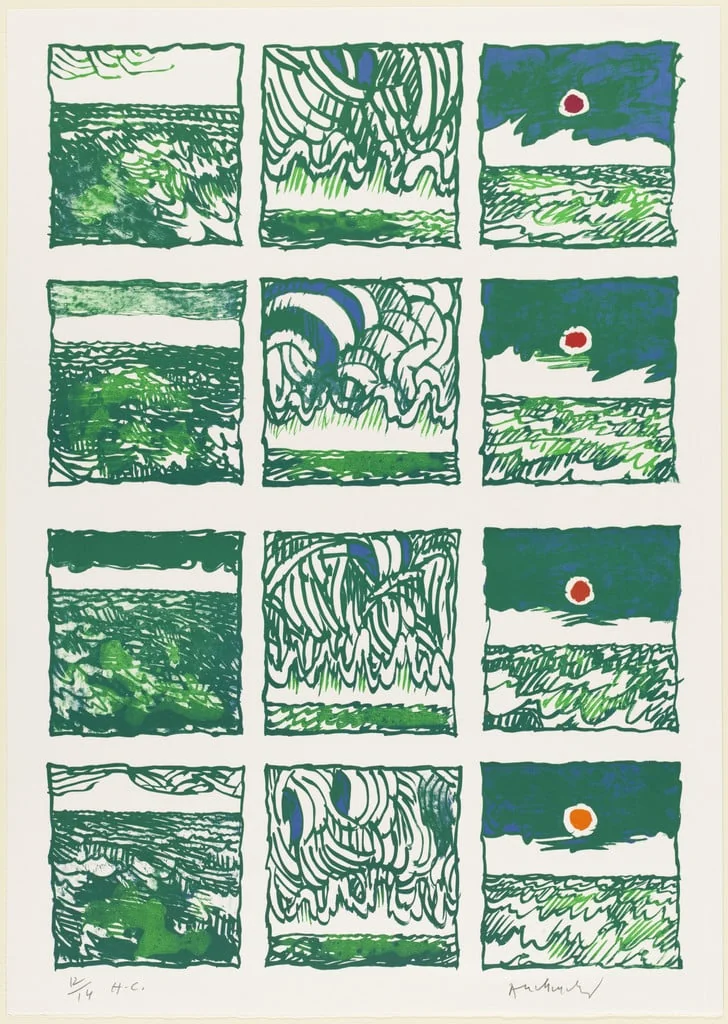 Untitled, by Pierre Alechinsky, ink, 1977
