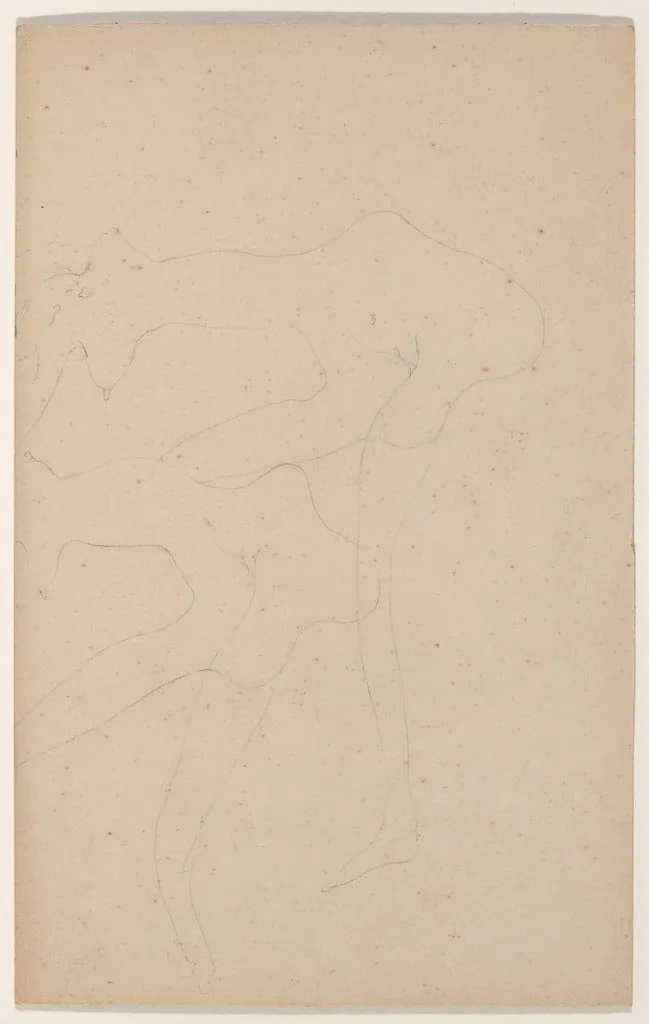 Untitled, by Joseph Beuys, graphite, 1958