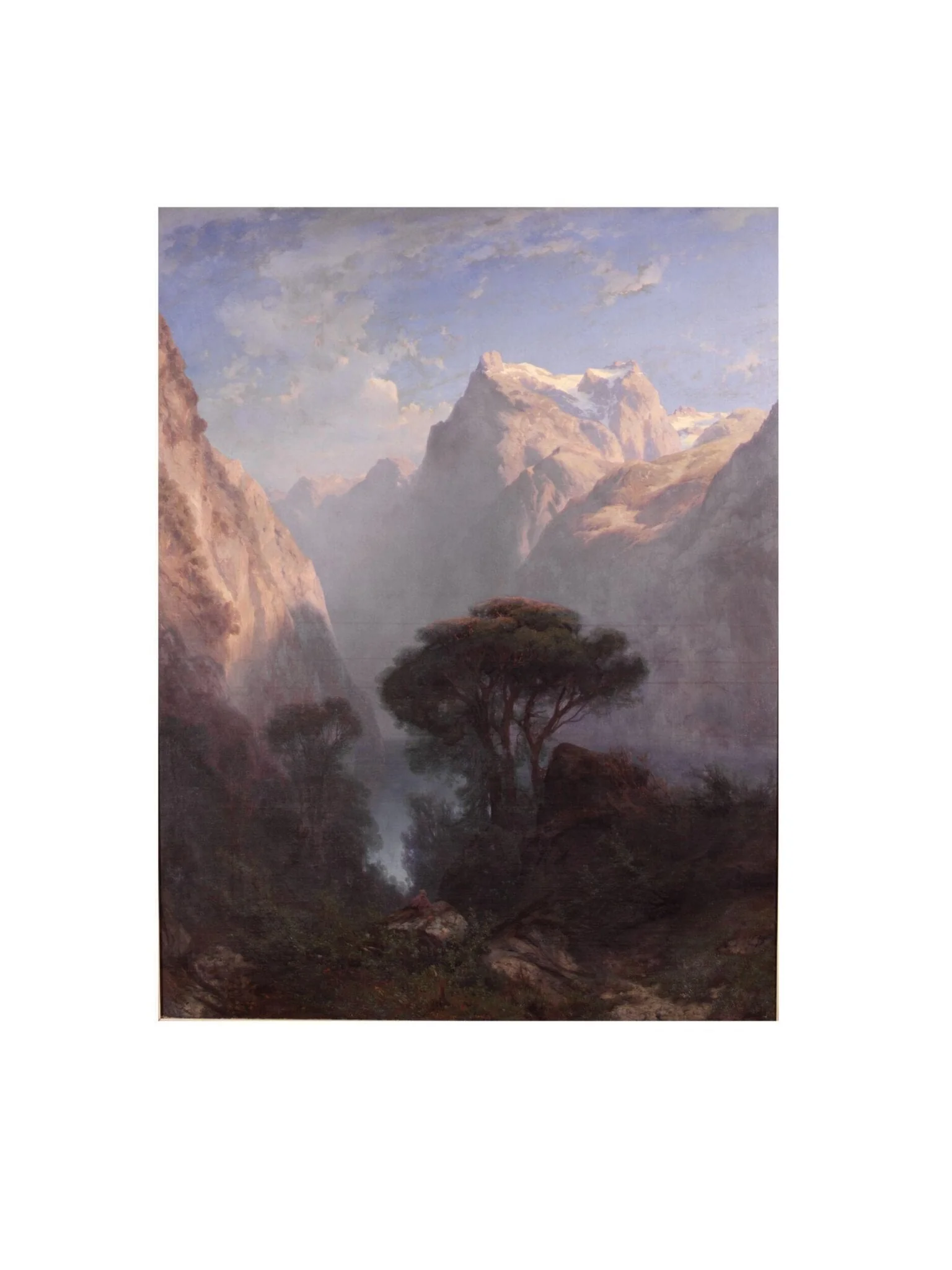 Lake of the four Cantons, by Alexandre Calame, oil, 1852