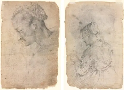 Profile of a Woman's Head (recto) A Kitchen Maid (verso)