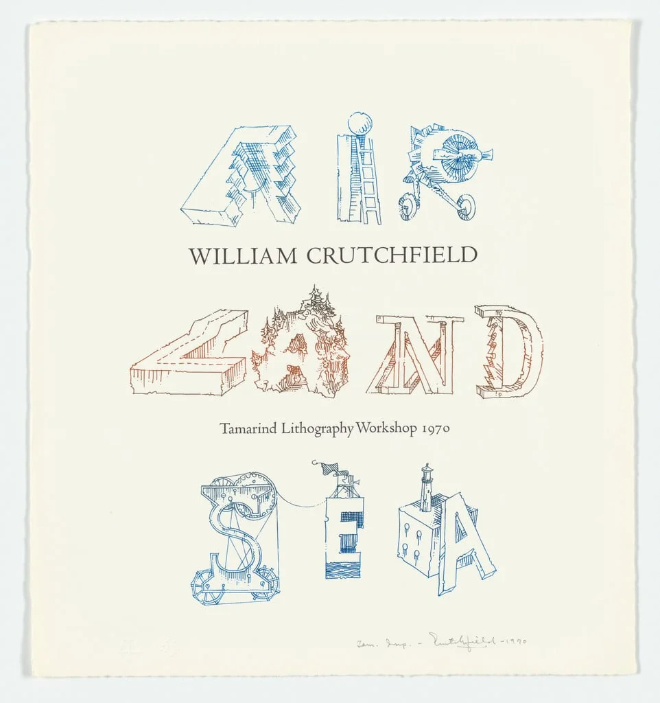 Untitled, by William Crutchfield, ink, 1970