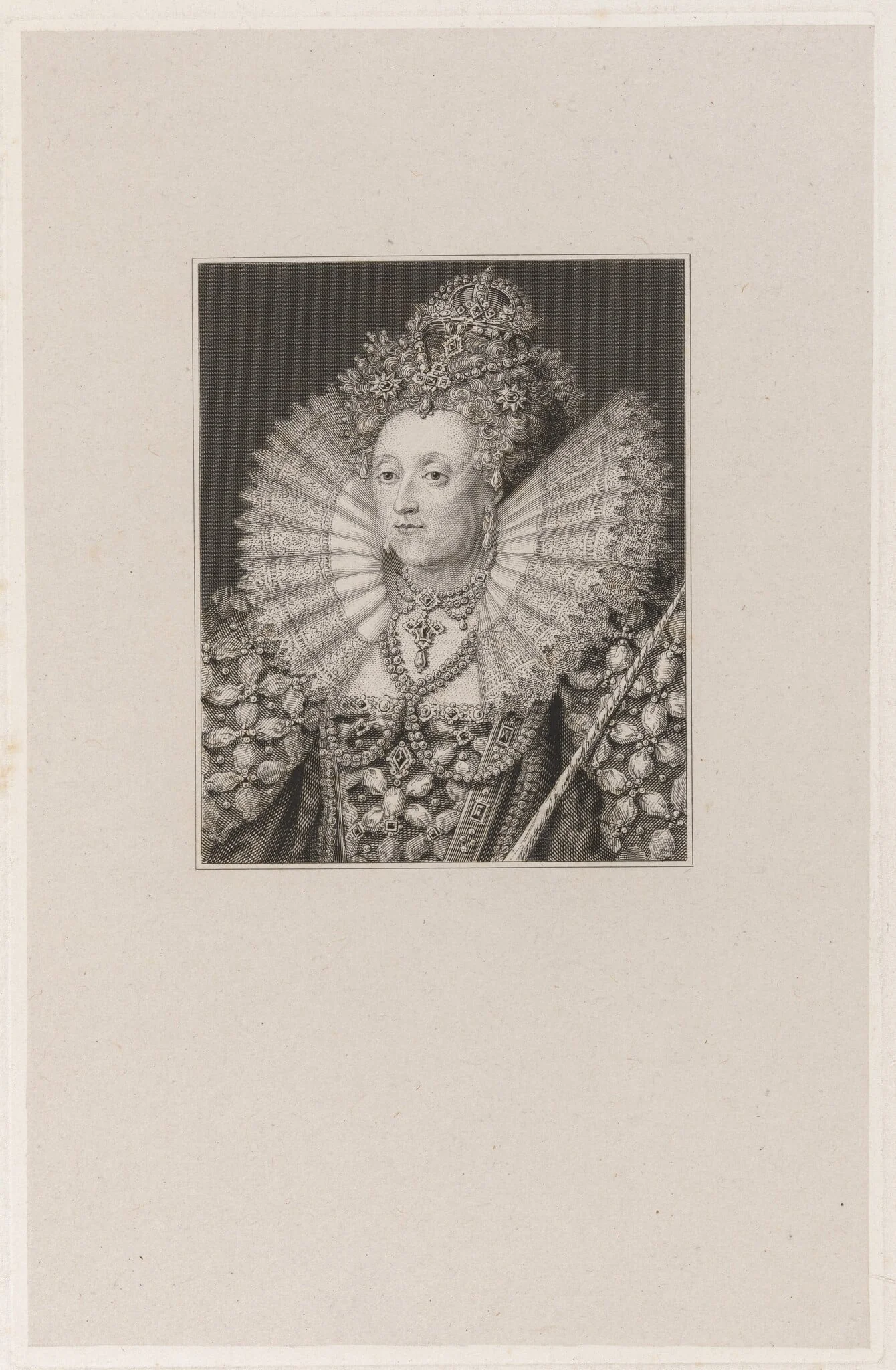 Queen Elizabeth, by Robert Graves, ink, 1836