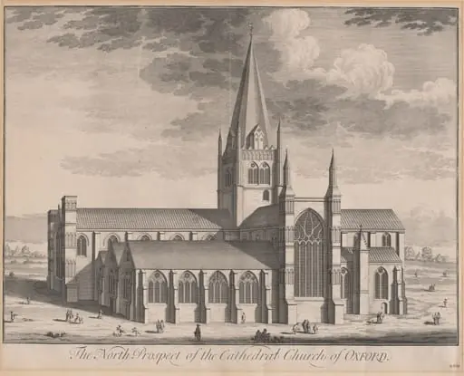 The North Prospect of the Cathedral Church of Oxford
