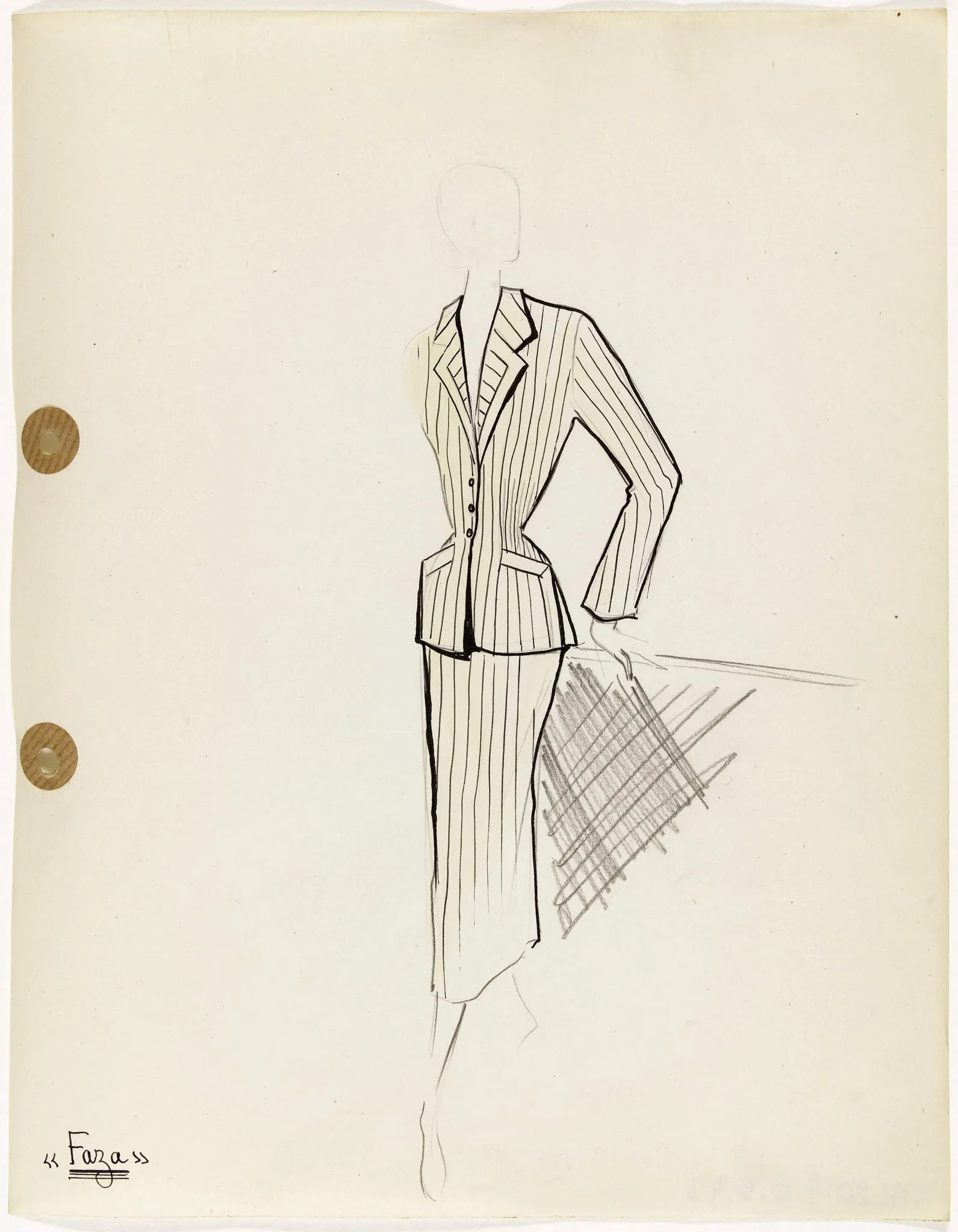 'Faza', by Carven, 1949