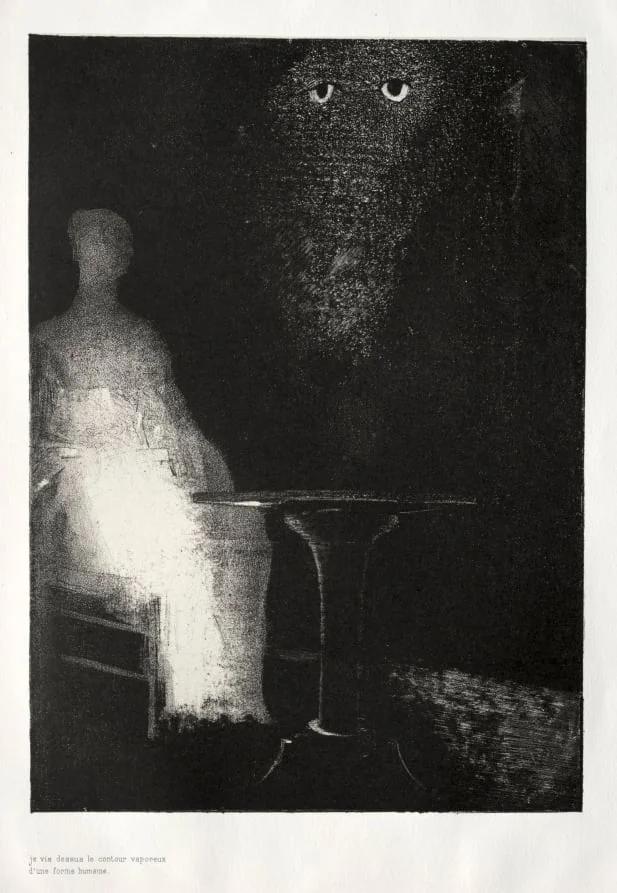 Below, I Saw the Vaporous Contours of a Human Form, by Odilon Redon, 1896