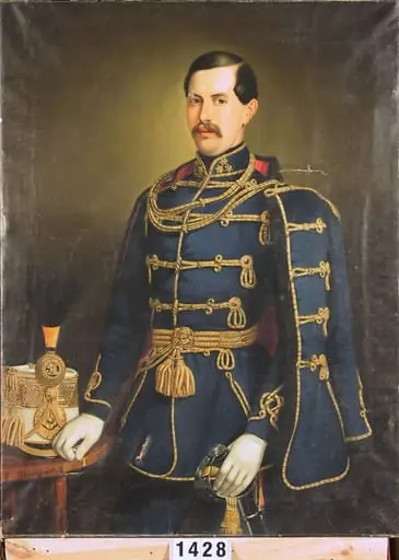 Căpitanul Carl Ehrenreich Hartmayer, auditor al Regimentului chezaro-crăiesc de husari nr. 2 (în registrul inventar: C. E. Hartmayer)