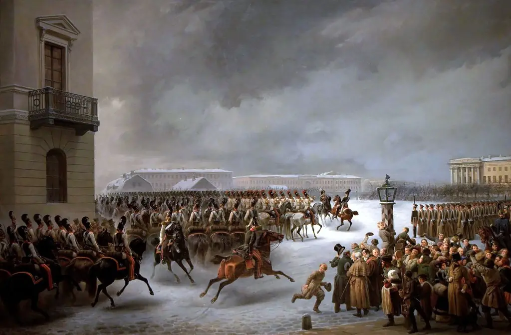 Life Guards Horse Regiment During the Uprising of December 14, 1825 at the Senate Square