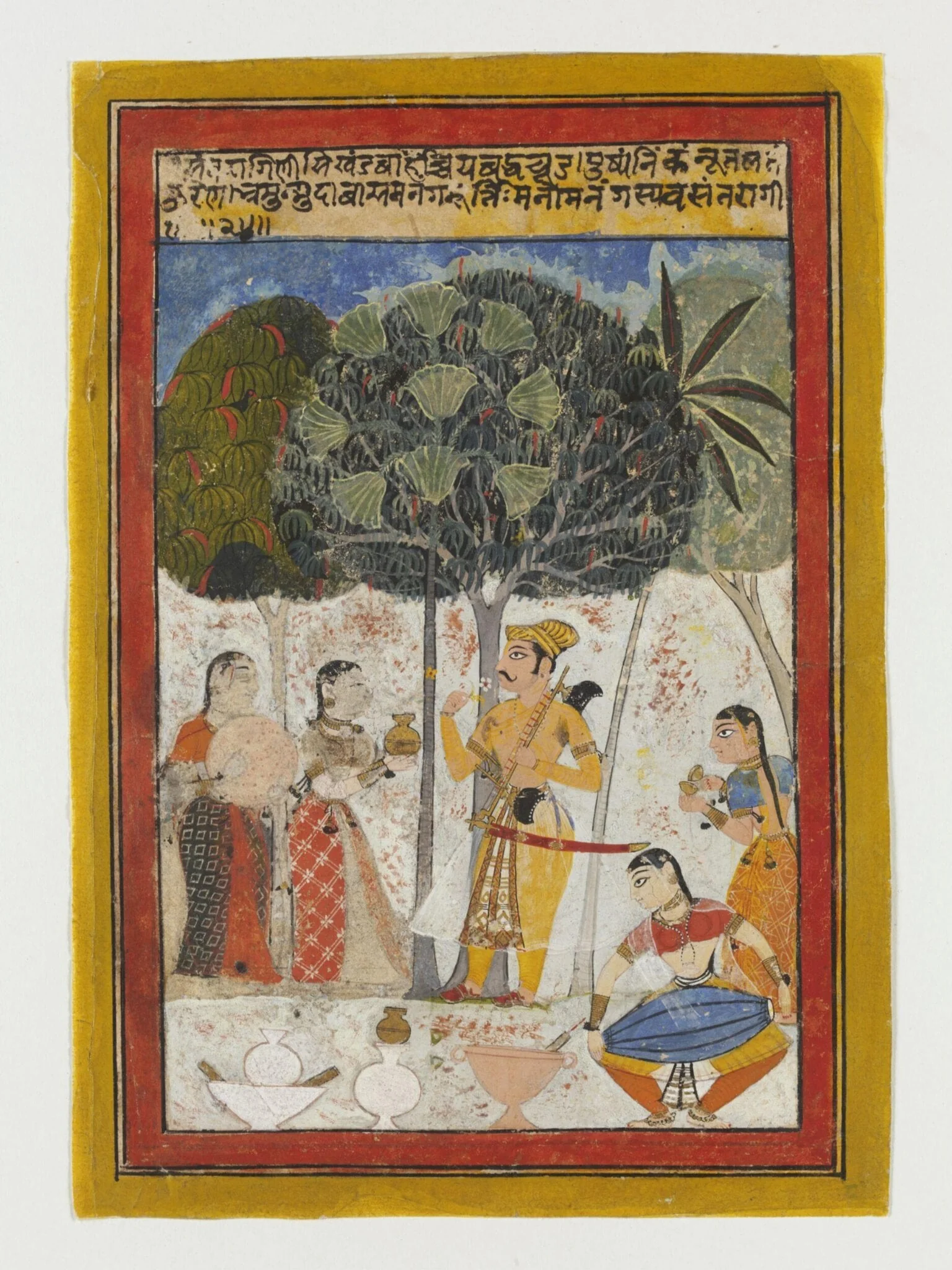 Vasant Ragini, by Unknown, paint, 1630