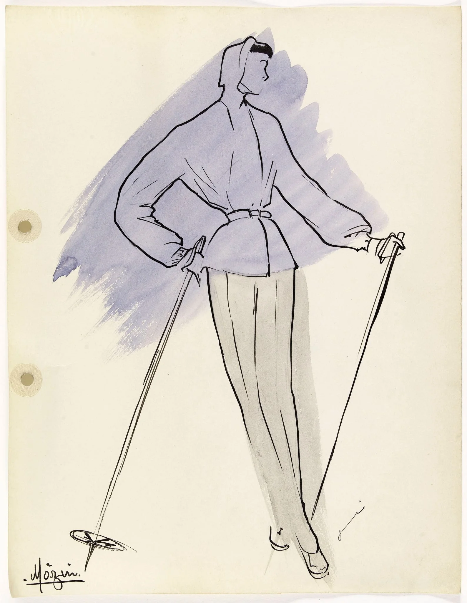'Mozin', by Marie-Louise Carven, 1949
