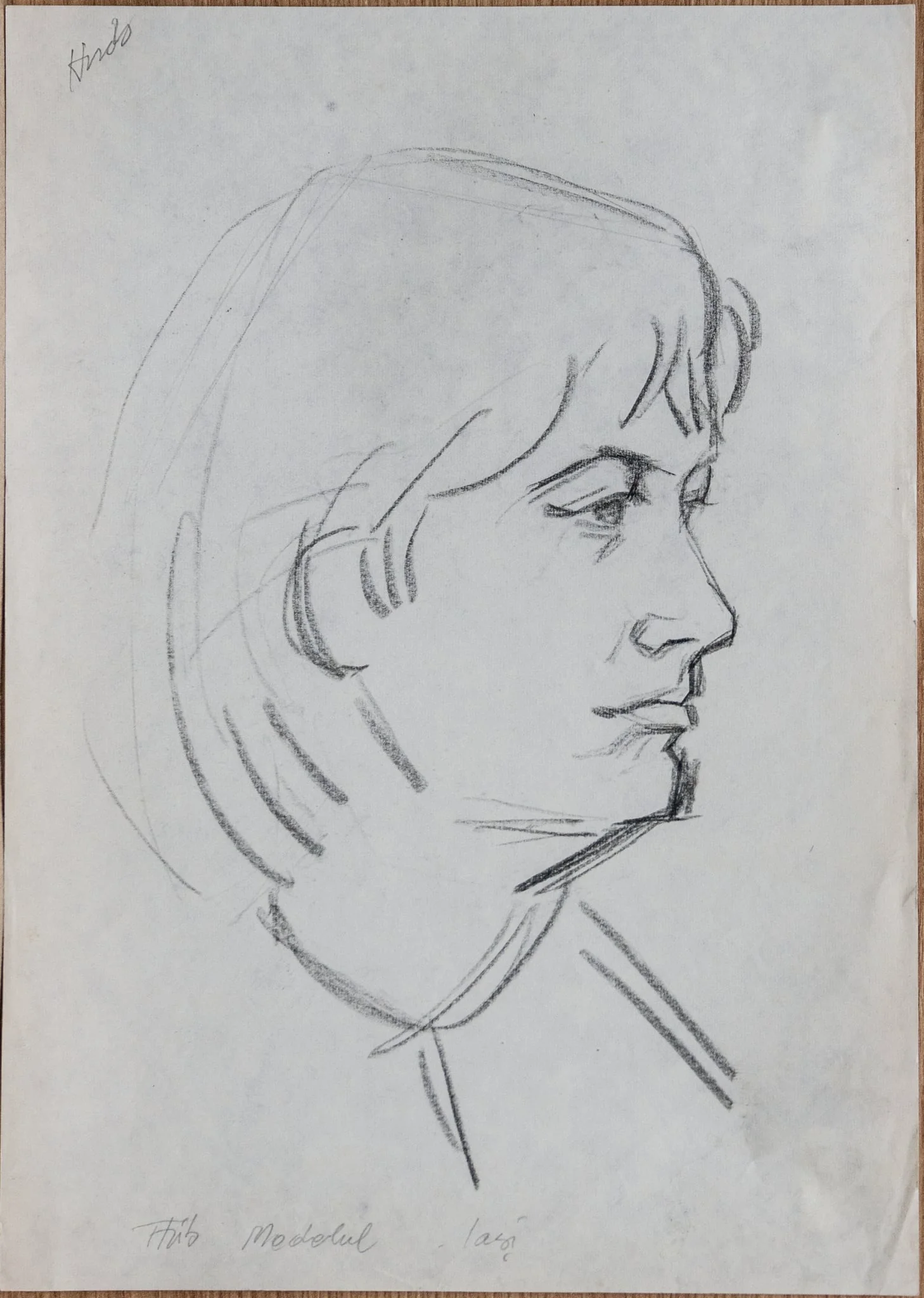 Modelul, by Teodor Hrib, 1950