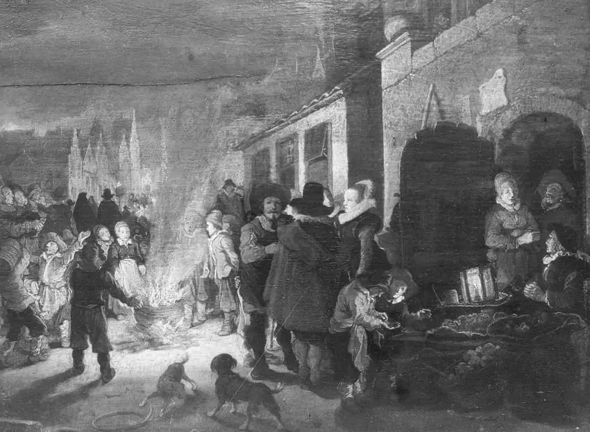 Nocturnal street scene