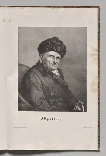 Germany's Famous Authors:  Portrait of Johann Joachim Spalding