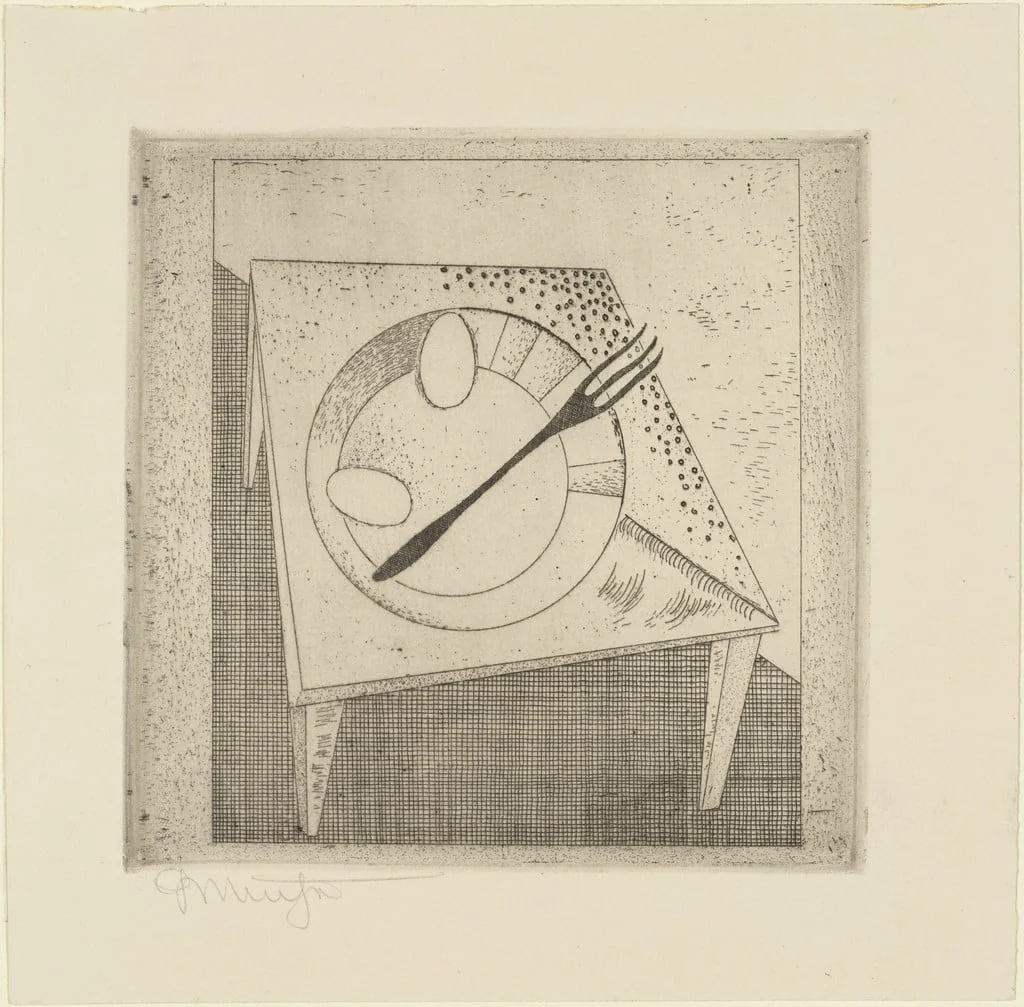 Untitled, by Georg Muche, ink, 1923