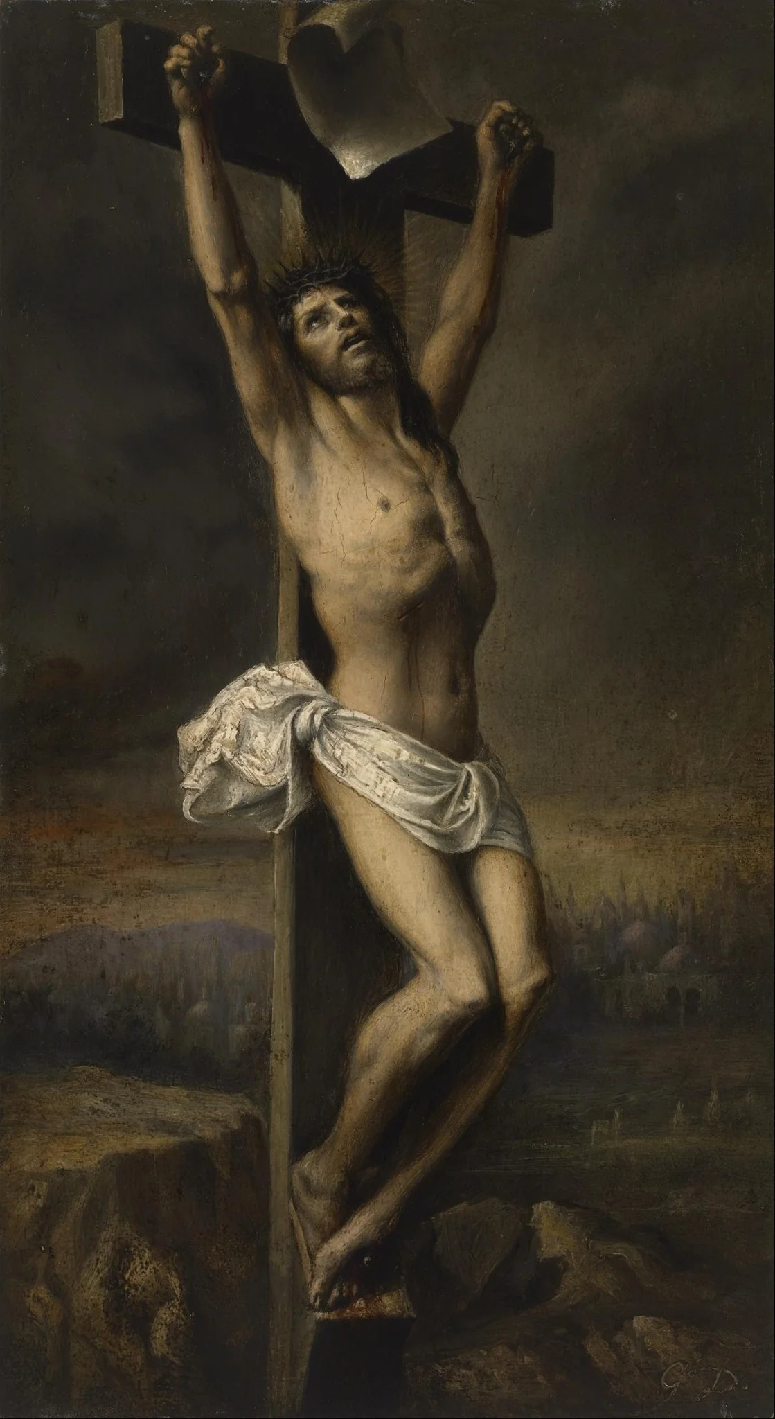 Christ on the Cross, by Gustave Doré, oil, 1867