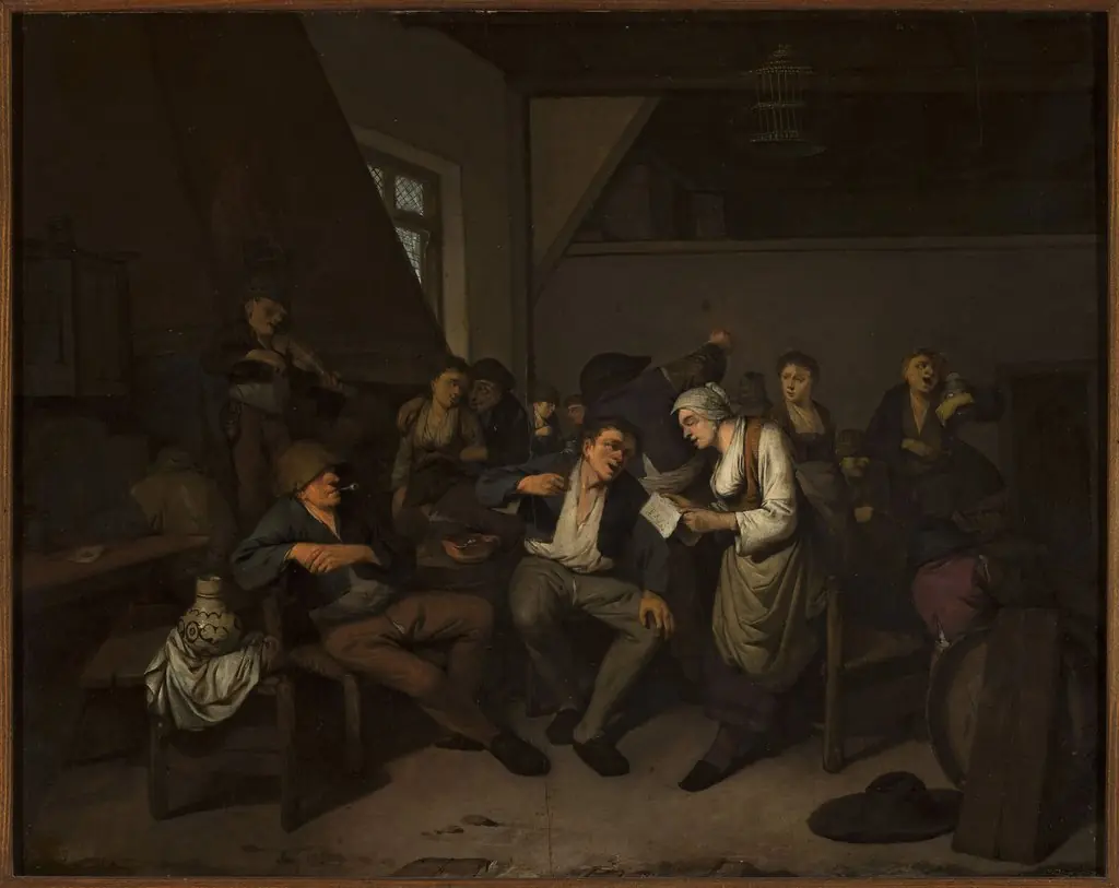 Merry-making in a tavern