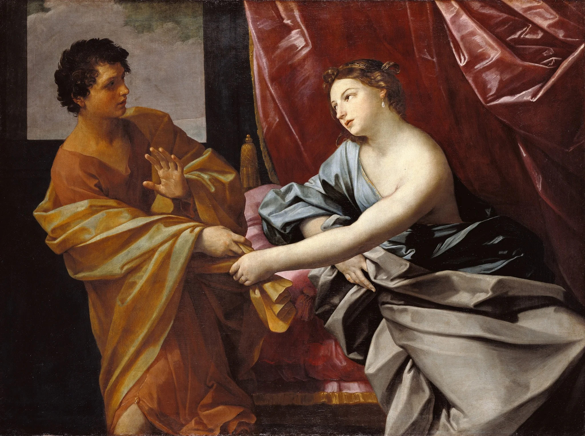 Joseph and Potiphar's Wife, by Guido Reni, oil, 1630