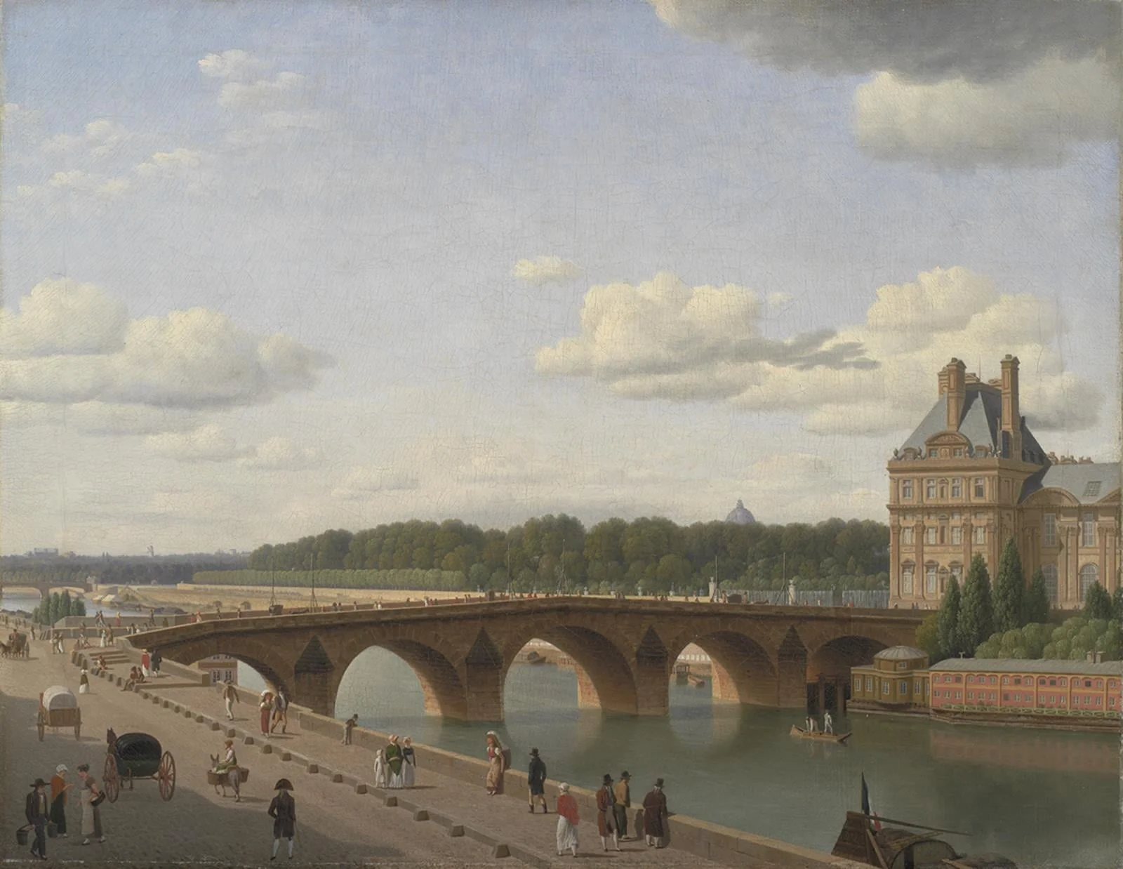 Pont Royal seen from Quai Voltaire, by Unknown artist, 1812