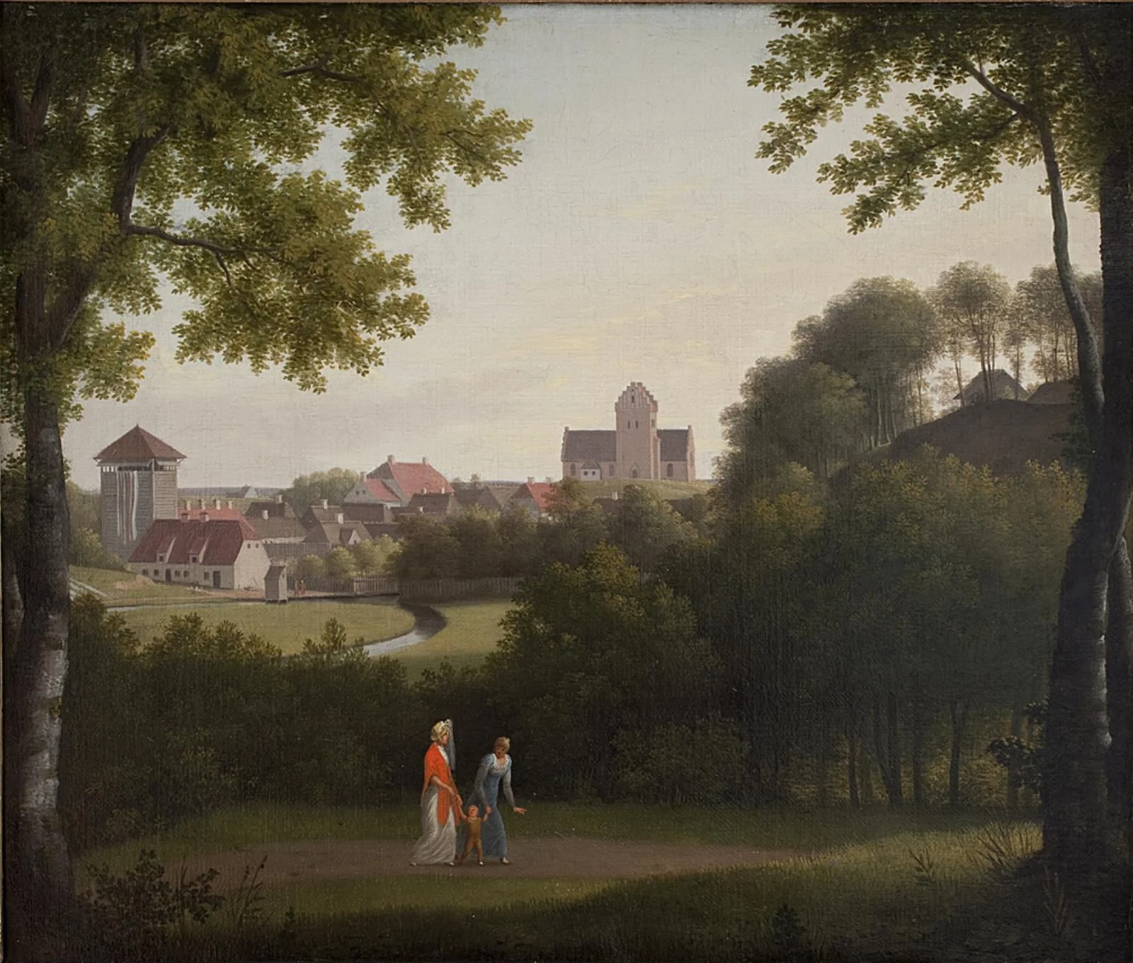 View Towards Lyngby, by Unknown artist, 1850