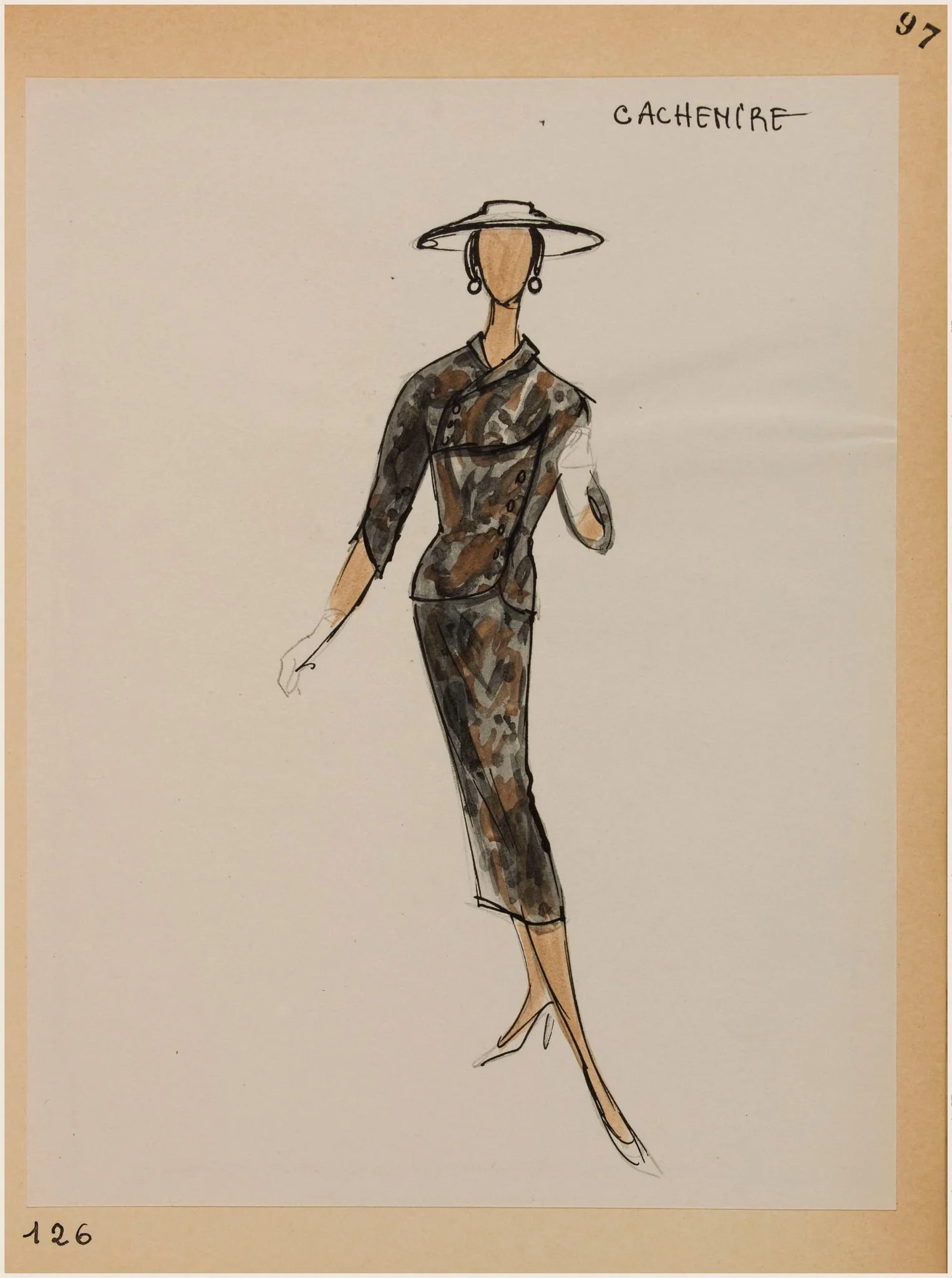 Cachemire, by Carven, 1956