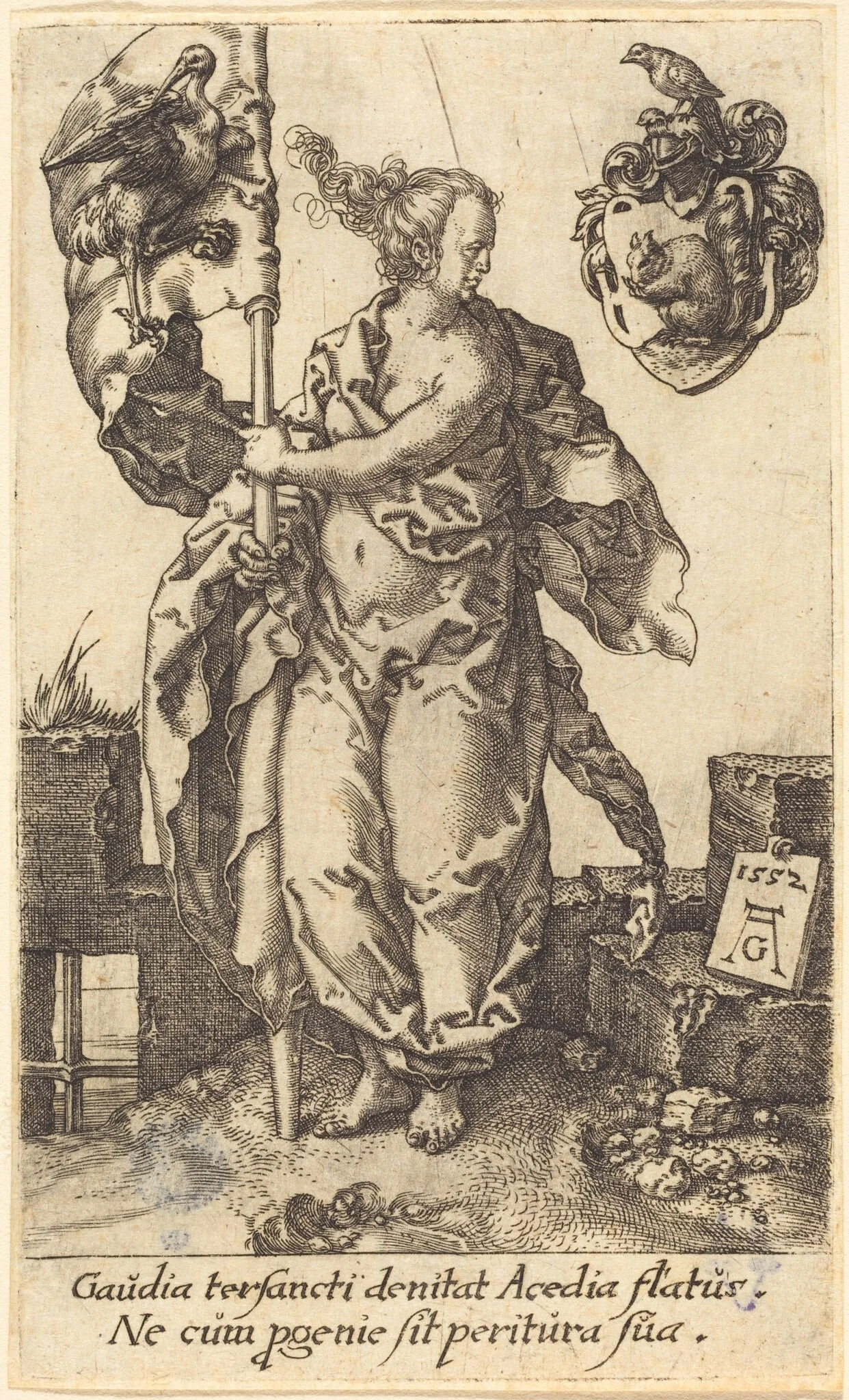 Diligence, by Heinrich Aldegrever, 1552