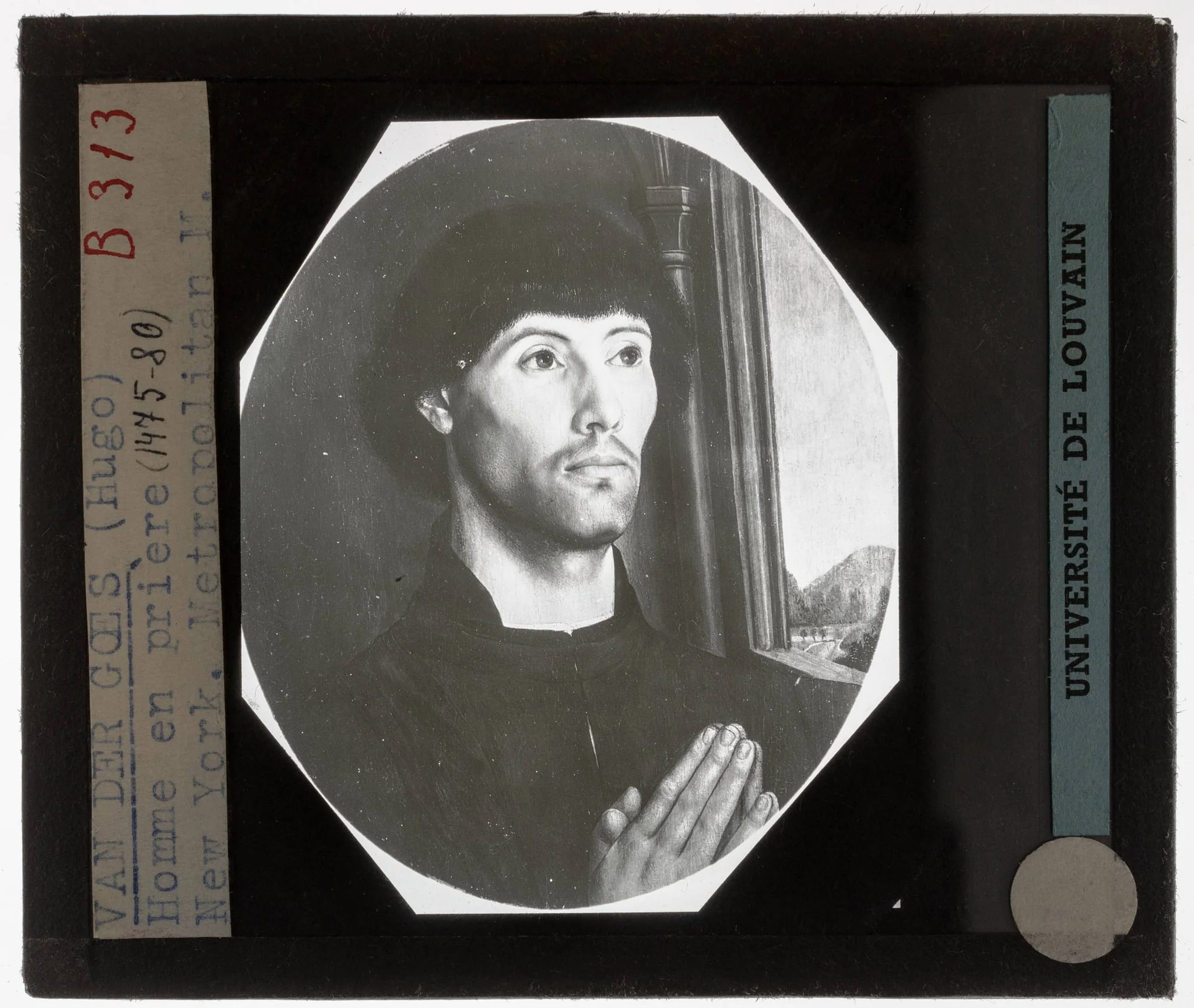 Hugo van der Goes. Portret van een man, by Hugo Van der Goes, unspecified, 1475