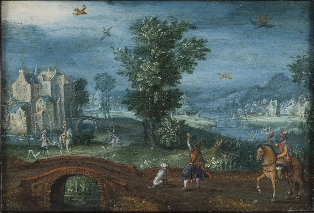 Landscape with Falconers