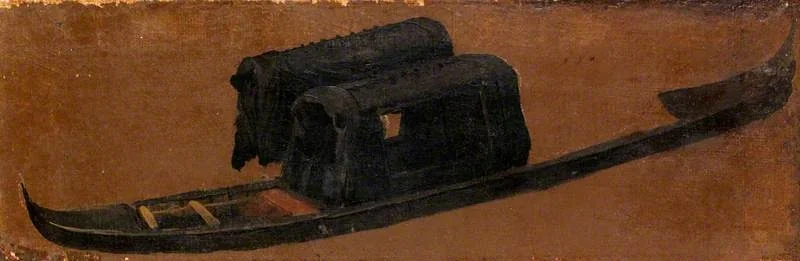 A Gondola, by Luca Carlevarijs, oil, 1705
